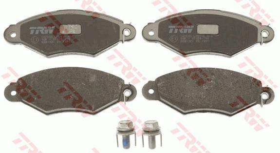 GDB1321, Комплект тормозных колодок, RENAULT KANGOO (Front) 18mm