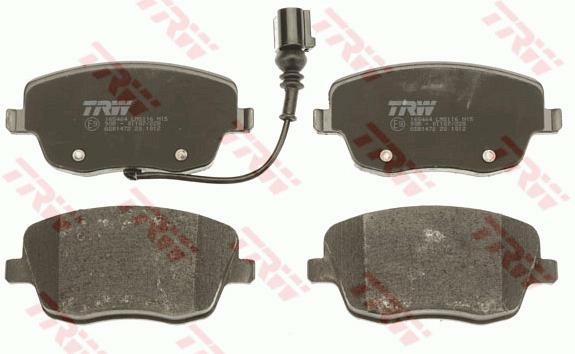 GDB1472, Комплект тормозных колодок, дисковый тормоз VAG 99-15 (Front) 18.8mm