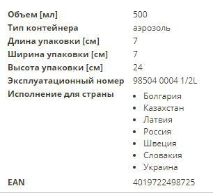 96000400, Средство для чистки тормозов/сцепления