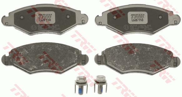 GDB1500, Комплект тормозных колодок, дисковый тормоз PEUGEOT 206 (Front)