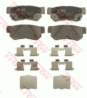 GDB3432, Комплект тормозных колодок, HYUNDAI GETZ 02-10 (Rear) 15.6mm
