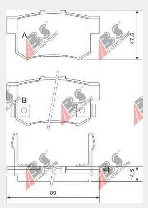 36758, Комплект тормозных колодок, дисковый тормоз HONDA,SUZUKI (Rear)