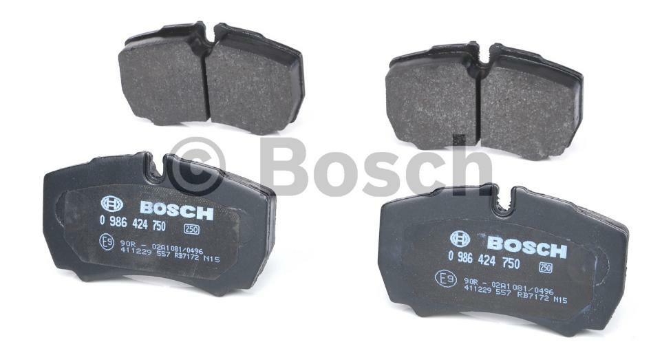 0 986 424 750, Комплект тормозных колодок, дисковый тормоз IVECO,FORD (Rear)