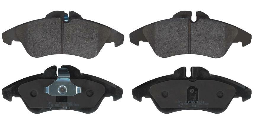 10 91 6251, Комплект тормозных колодок MERCEDES-BENZ,VW (Front) 20.5mm