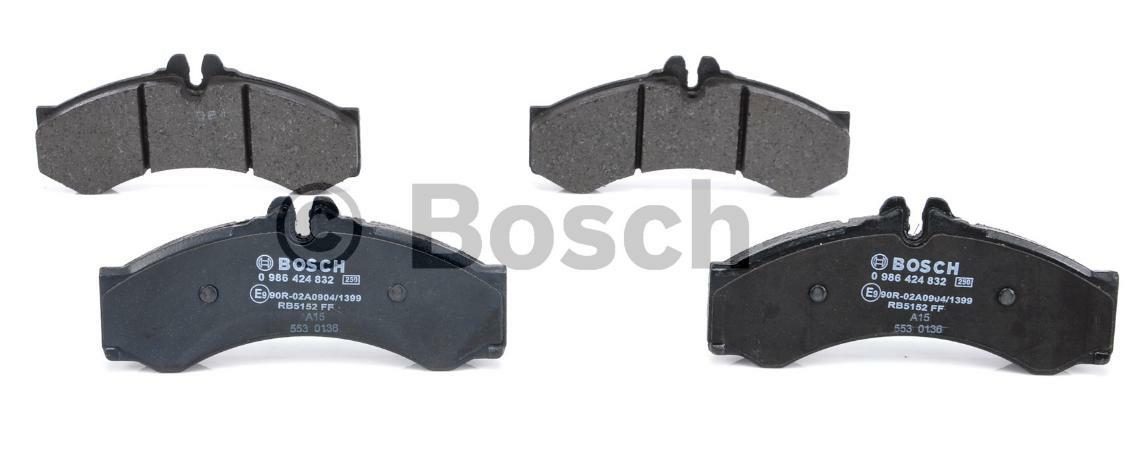 0 986 424 832, Комплект тормозных колодок, MERCEDES-BENZ,VW (Front)