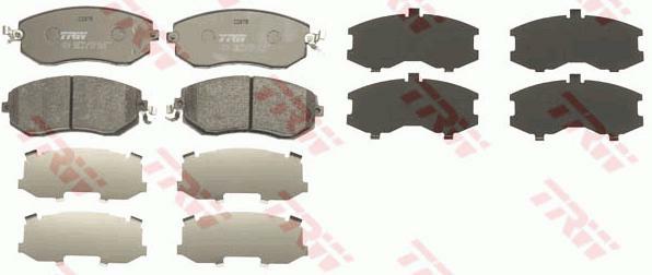 GDB3519, Комплект тормозных колодок, дисковый тормоз SUBARU FORESTER