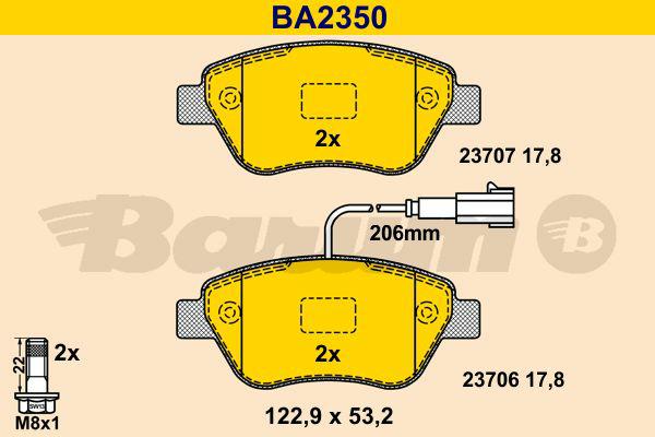 BA2350, Brake Pad Set