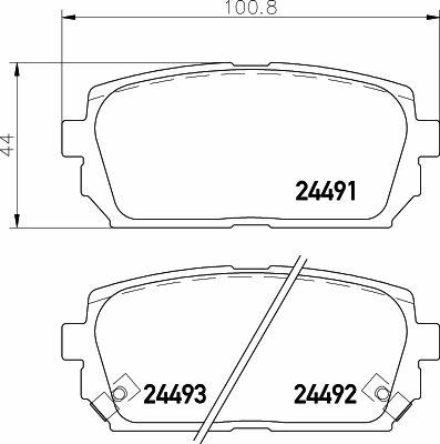 PCP1510, Комплект тормозных колодок