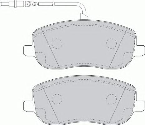 FDB1556, Комплект тормозных колодок, дисковый тормоз