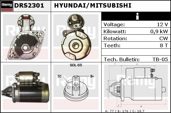 DRS2301, Starter