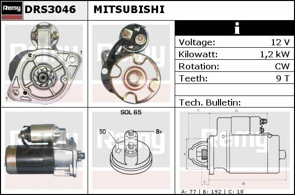 DRS3046, Starter