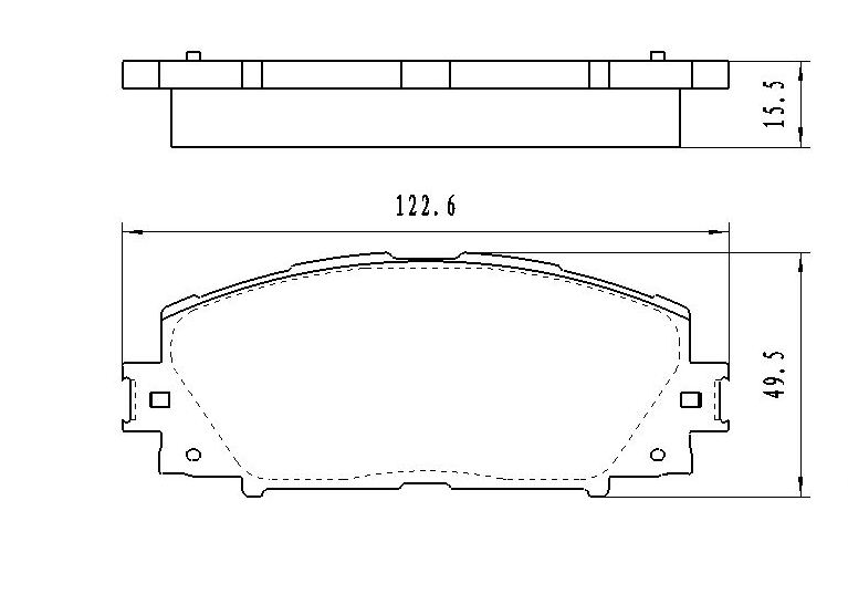N20232, Торм. колодки передн. Toyota Prius '09->/Yaris '05->/ Lexus CT 200h