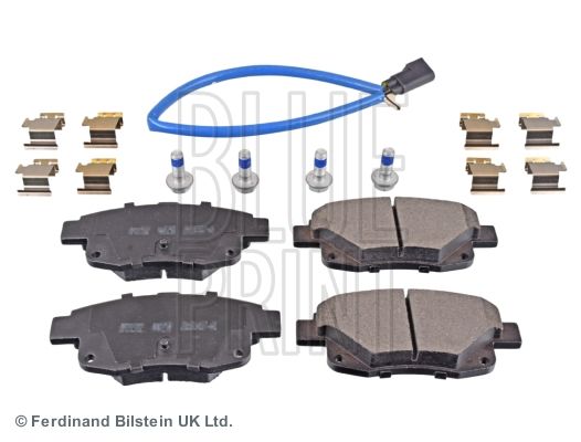 ADF124221, Комплект тормозных колодок, + датчик, винты  FORD(TRANSIT) ->14 (Rear)