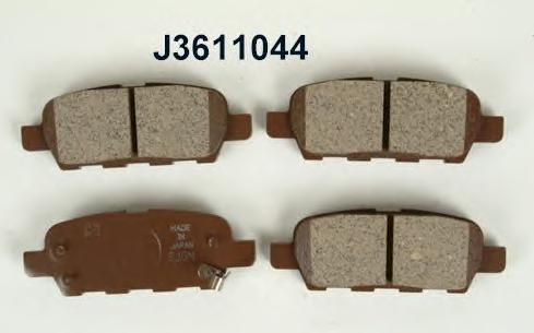 J3611044, Комплект тормозных колодок, дисковый тормоз (Rear)