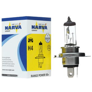48861, Лампа H4 RANGE POWER +50% 12V 60/55W P43T
