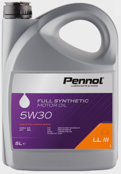 5W30 LL III 5L, Масло моторное PENNOL