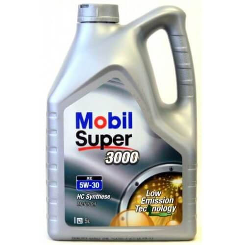 5W30 Super 3000 XE 5L, Моторное масло Mobil 5L