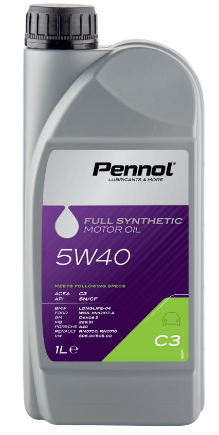 5W40 C3 1L, Масло моторное PENNOL