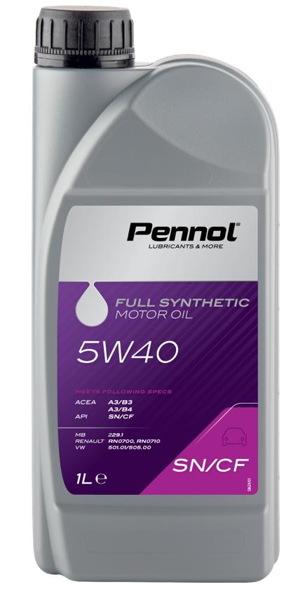 5W40 SN/CF 1L, Масло моторное PENNOL