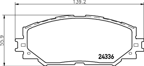 NP1019SC, Комплект тормозных колодок ''Strong Ceramic'' TOYOTA