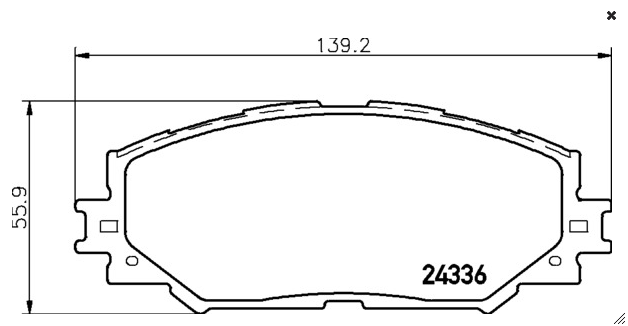 NP1019, Колодки дисковые (Front) Akebono