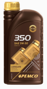 5W30 IDRIVE350 1L, Масло моторное Pemco