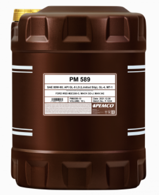 80W90 IPOID 589 10L, Масло трансмиссионное Pemco