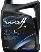 5W40 VITALTECH D 5L, Масло моторное WOLF
