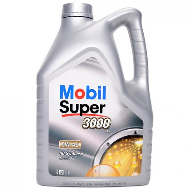 5W40 Super3000 XE1 5L, Mасло моторное Mobil
