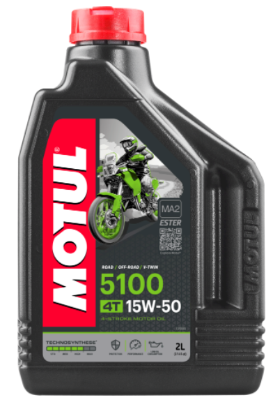 15W50 4T 5100 2L, Масло для мототехники (104082) Motul