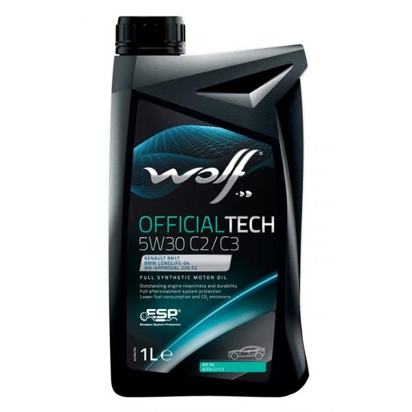 5W30 OFFTECH C2/C3 1L, Масло моторное WOLF