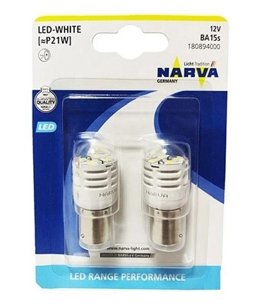 18089, Лампа LED P21 WHITE 1.75W BA15S (2 шт.)
