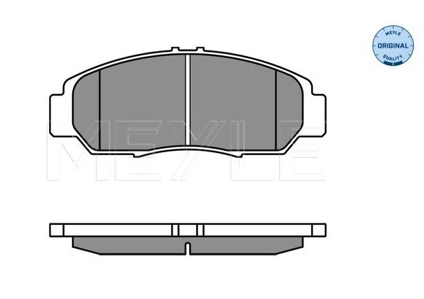025 237 2916/W, Комплект тормозных колодок, дисковый тормоз HONDA CIVIC (Front)