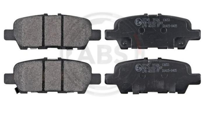 37745, Комплект тормозных колодок,   NISSAN,INFINITI (Rear)