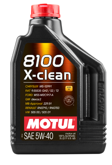 5W40 8100 X-CLEAN 2L, Масло моторное (102049) Motul