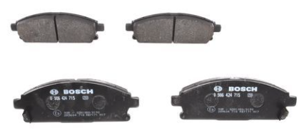 0 986 424 715, Комплект тормозных колодок, дисковый тормоз NISSAN (Front)