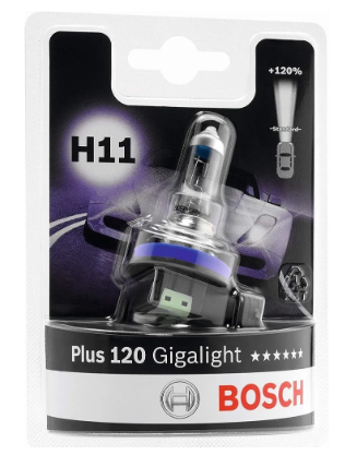 1 987 301 133, Лампа H11 Plus 120 Gigalight 12V 55W PGJ19-2 Blister