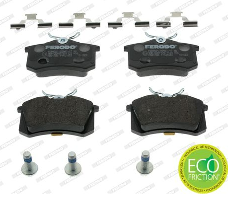 FDB1788, Комплект тормозных колодок, + винты, направл  VAG (Rear)