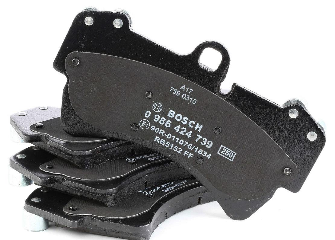0 986 424 739, Комплект тормозных колодок, AUDI,PORSCHE,VW (Front) 16.3mm