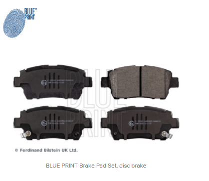 ADT342105, Комплект тормозных колодок PRIUS W20 / COROLLA / YARIS (Front)