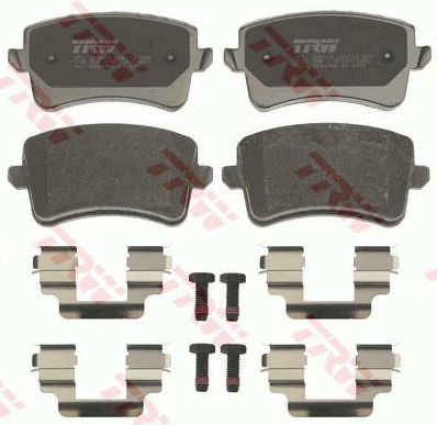 GDB1765, Комплект тормозных колодок,  AUDI A4/A5/Q5  07->>17 (Rear)