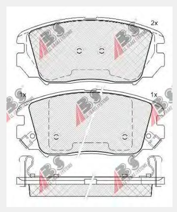 37525, Комплект тормозных колодок, HYUNDAI,KIA  (Front)