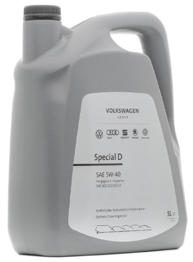 G S55 505 M4, Масло моторное VAG Special D 5w40, 5л