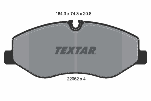 2206201, Комплект тормозных колодок, MERCEDES-BENZ (Vito/V-Class) 14->> (Front)