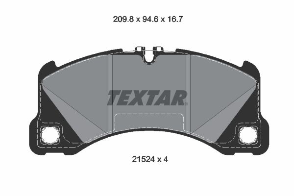 2152401, Комплект тормозных колодок, дисковый тормоз PORSCHE (Front)