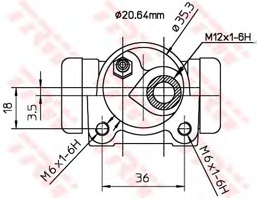 BWF167, Колесный тормозной цилиндр