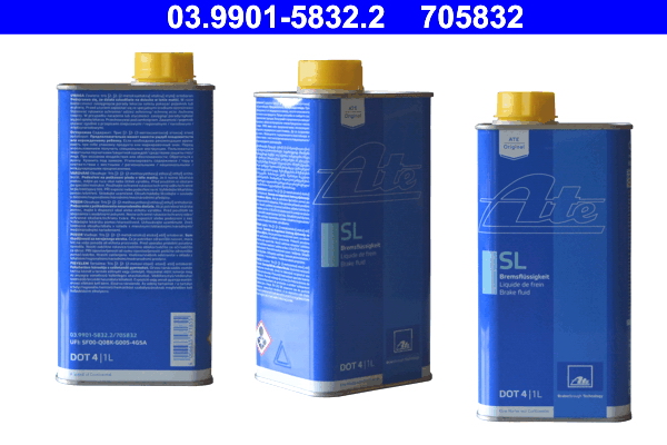 03.9901-5832.2, Тормозная жидкость SL DOT 4   1 L (t=165° C)
