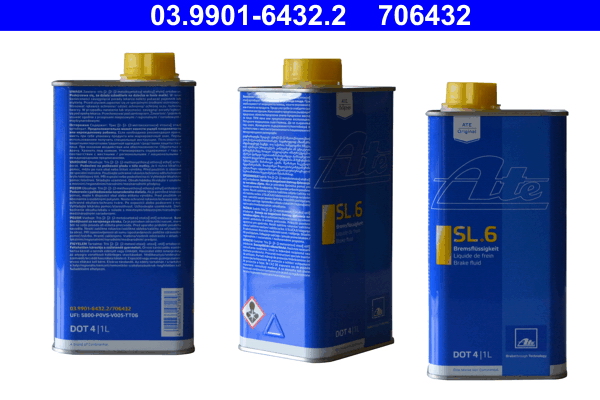 03.9901-6432.2, Тормозная жидкость (SL.6 DOT 4)  1 L
