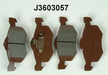 J3603057, Комплект тормозных колодок, дисковый тормоз