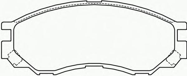 2329002, Комплект тормозных колодок, дисковый тормоз